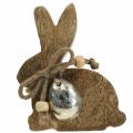 Floristik24 Conejo de madera decoración mesa decoración Pascua mango madera 8.5×4×10cm
