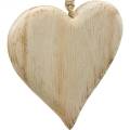 Floristik24 Corazón decorativo Corazón de madera de San Valentín para colgar decoración de madera natural 4pcs
