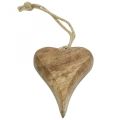 Floristik24 Colgante de corazón de madera corazón decoración de madera para colgar 10cm 3pcs