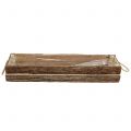 Floristik24 Caja de madera natural 58cm x 14cm H9cm