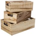 Caja de madera con pizarra