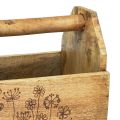 Floristik24 Caja de madera con asa caja de herramientas madera 30x15x24cm