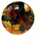 Floristik24 Decoración de setas de madera hojas de colores decoración de otoño negro, colorido Ø13cm H19cm