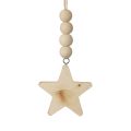 Floristik24 Decoración de estrella de madera percha decorativa decoración de estrella de madera quemada 8×8×1cm