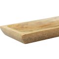 Floristik24 Bandeja de madera rectangular madera de mango natural 25x13x2,5cm