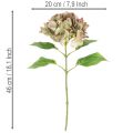Hortensia artificial decorativa con tallo, 46 cm. | Floristik24.es