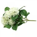 Floristik24 Hortensia flores artificiales de seda blanca ramo decoración de verano 42cm