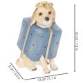 Figura decorativa de perro, cachorro sentado, en caja de regalo, 20 cm. | Floristik24.es
