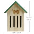 Hotel de insectos madera, casa de insectos, ayuda para anidar mariposa H21.5cm
