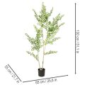 Planta artificial en maceta, 130 cm de altura, verde, decorativa. | Floristik24.es