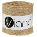 Cinta de yute camino de mesa natural cinta de maceta de yute rústico 10cm 9m | Floristik24.es