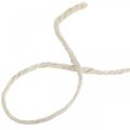 Cordón de yute, cordón decorativo, cinta artesanal color natural, blanqueado Ø4mm L100m