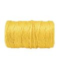 Floristik24 Cinta de yute cordón de yute cinta decorativa cinta de yute amarillo Ø4mm 100m