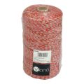 Floristik24 Cinta de yute cordón de yute cordón de yute rojo color natural Ø2.5mm 200m