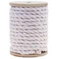 Floristik24 Cinta de yute cordón de yute cordón decoración de yute blanco crema Ø7mm 5m