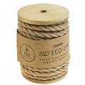 Floristik24 Cordón de yute Cordón de yute natural cordón decorativo fibra natural Ø7mm 5m