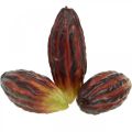 Floristik24 Cocoa fruit artificial deco escaparate púrpura-verde 17cm 3pcs