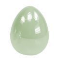 Floristik24 Huevo de cerámica verde pastel 8.5cm 4pcs