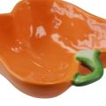 Floristik24 Cuenco de cerámica cuenco decorativo pimiento naranja 11,5x10x4cm 2ud