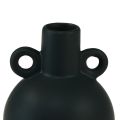 Floristik24 Jarrón de cerámica mini jarrón mango negro cerámica Ø8,5cm H12cm