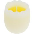 Floristik24 Vela en un huevo amarillo 5.5cm 3pcs