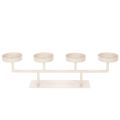 Floristik24 Candelabro moderno con cuatro platos para velas, 47 cm.