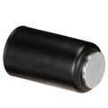 Portavelas magnético redondo, negro mate, para velas cónicas de 25 mm, 4 unidades. | Floristik24.es