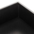 Maceta cúbica negra con base, moderna, 22 cm | Floristik24.es