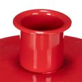 Pequeños portavelas rojos para velas cónicas de 8 cm, 3 unidades. | Floristik24.es