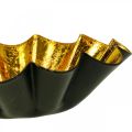 Floristik24 Portavelas adorno navideño molde para hornear oro negro Ø10cm