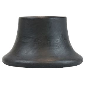 Floristik24 Candelabro portavelas negro cerámica Ø12,5cm H7cm