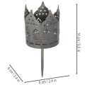 Portavelas con punta, portavelas en forma de casa para velas cilíndricas, 6 cm, 2 unidades | Floristik24.es