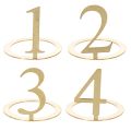 Floristik24 Anillos para velas cónicas, juego de números para corona de Adviento, 3 cm, 4 unidades