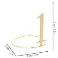 Anillos para velas cónicas, juego de números para corona de Adviento, 3 cm, 4 unidades | Floristik24.es