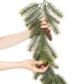 Rama de pino decorativa, guirnalda artificial para arreglos invernales, 190 cm. | Floristik24.es