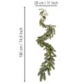 Rama de pino decorativa, guirnalda artificial para arreglos invernales, 190 cm. | Floristik24.es