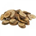 Discos de madera deco chispas madera pino ovalado Ø4-5cm 500g