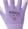 Floristik24 Kixx guantes de jardín blanco, lila talla 8