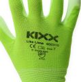 Floristik24 Kixx guantes de jardín de nailon talla 8 verde claro, lima