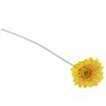 Floristik24 Flores artificiales Gerbera amarilla 45cm