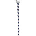 Cinta/cordón de regalo a rayas para decoración creativa, 3 mm de grosor, 20 m de largo. | Floristik24.es