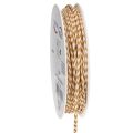 Floristik24 Cinta de regalo, cordón bicolor, 3 mm, 20 m