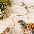 Cordón decorativo brillante en rollo para manualidades y decoración, 3 mm de grosor, 20 m de largo. | Floristik24.es