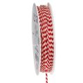 Floristik24 Cordón con estampado en zigzag en rollo para manualidades y embalaje, 3 mm de diámetro, 20 m de largo.