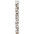 Cinta de regalo con estampado de leopardo para decoración creativa, cinta rizada de 10 mm y 100 m. | Floristik24.es