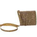 Floristik24 Cinta rizada con estampado de leopardo, ideal para envolver regalos de forma creativa, 10 mm, 100 m.