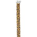 Cinta rizada con estampado de leopardo, ideal para envolver regalos de forma creativa, 10 mm, 100 m. | Floristik24.es