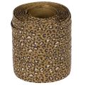 Cinta rizada con estampado de leopardo, ideal para envolver regalos de forma creativa, 10 mm, 100 m. | Floristik24.es