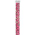 Cinta decorativa con estampado de leopardo, color rosa, cinta rizada para envolver regalos y manualidades, 10 mm de ancho, 100 m de largo. | Floristik24.es