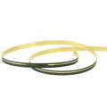 Floristik24 Cinta rizadora cinta de regalo verde con rayas doradas 10mm 250m